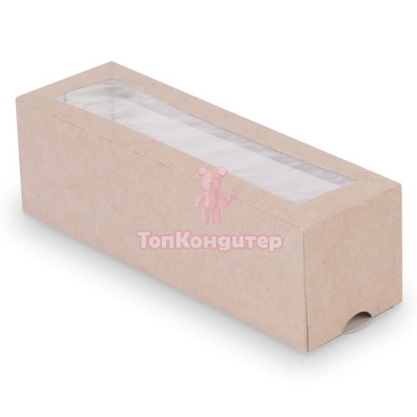 Коробка для макарун на 6 шт 18 см*5,5 см*5,5 см крафт